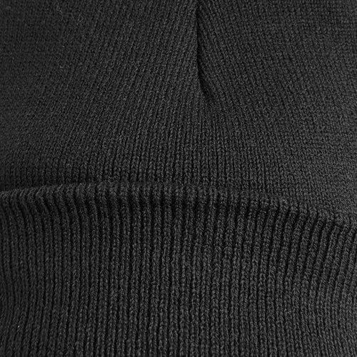 Beanie Pescador Acanalado Fino – Negro